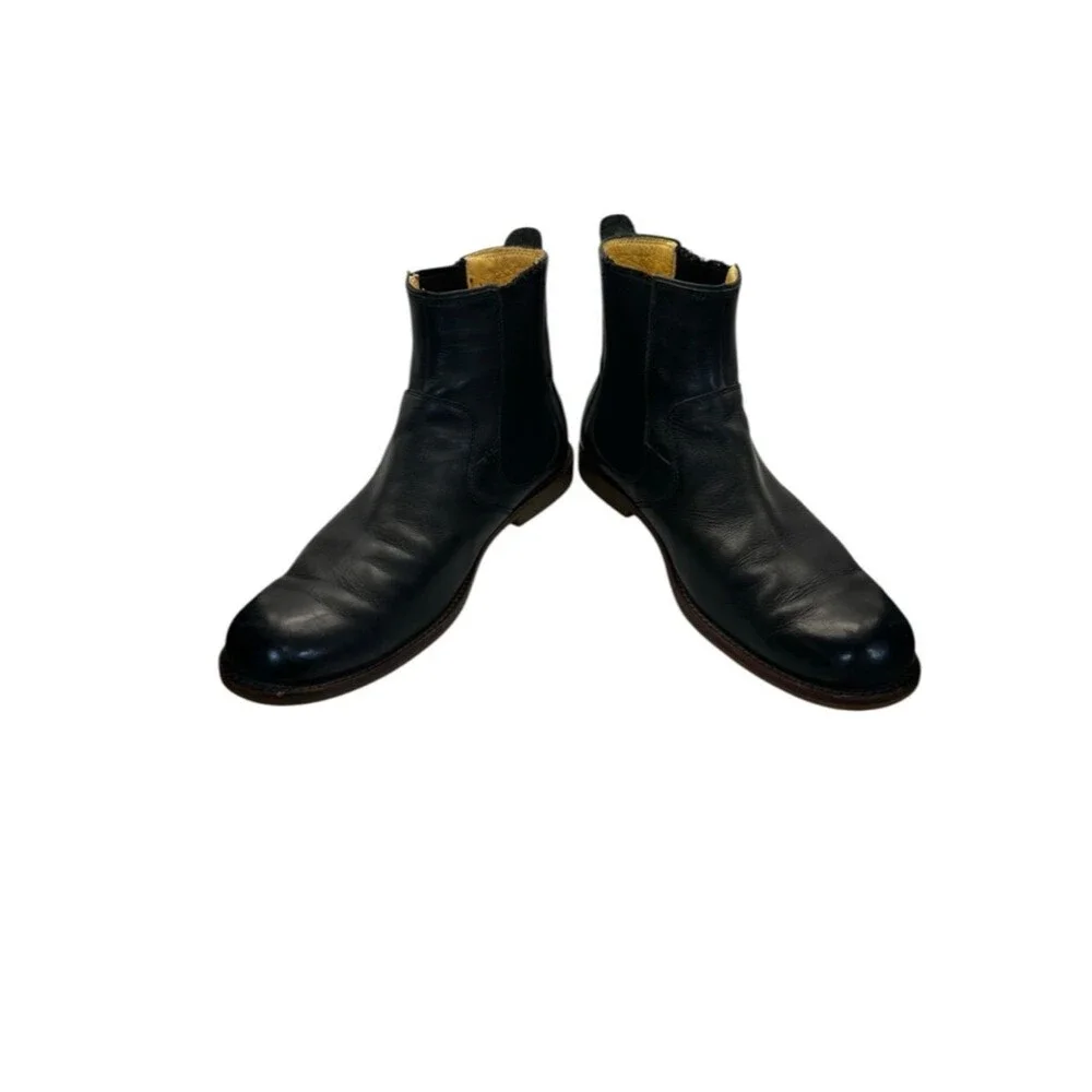 UGG Stevenson Chelsea Boots Mens 11.5 Black Leather Slip On Ankle Dress Casual